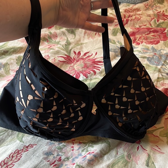 SWIMSUITS FOR ALL Size 24 Swim Bra Top Underwire Padded Cut-Outs Sexy $88 NEW - Picture 15 of 16